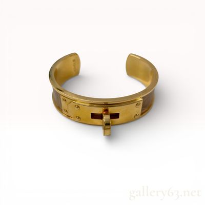 Hermes Kelly Dog Exotic Skin Cuff Bracelet