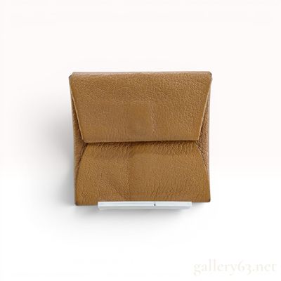 Hermes Bastia Verso Grained Leather Coin Purse