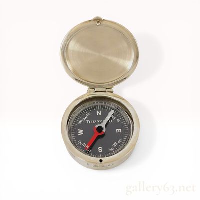 Tiffany and Co. 1837 Collection Sterling Silver Pocket Compass