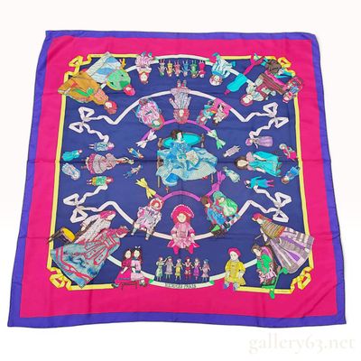 Hermes Hello Dolly Silk Scarf by Loic Dubigeon