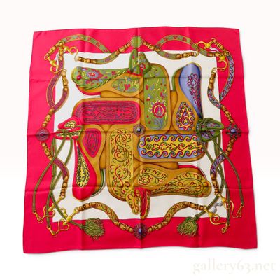 Hermes Festival Silk Scarf by Henri d'Origny