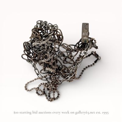 A Trio of Sterling Silver Necklaces