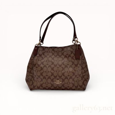 Coach Hallie Shoulder Bag in Signature Canvas