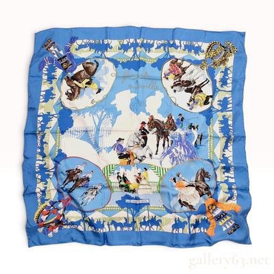 Hermes Feria de Sevilla Silk Scarf by Hubert de Watrigant with Box