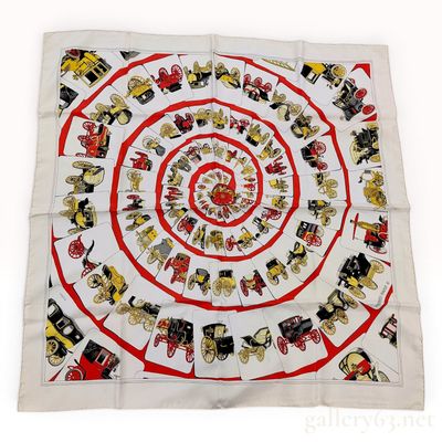 Hermes Carrosserie Silk Scarf by Philippe Ledoux