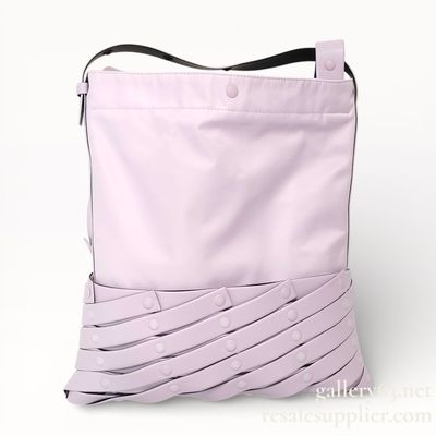 Issey Miyake Lilac Spiral Grid Shoulder Bag