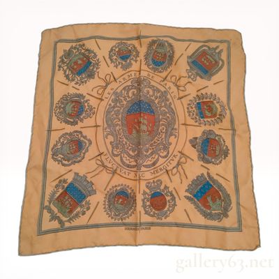 Hermes Les Armes de Paris Silk Scarf