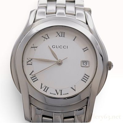 Gucci 5500 M Stainless Steel Quartz Wristwatch