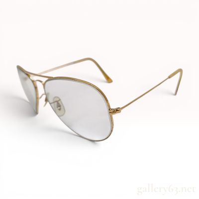 Vintage Bausch and Lomb Ray-Ban Gold-Toned Aviator Frames