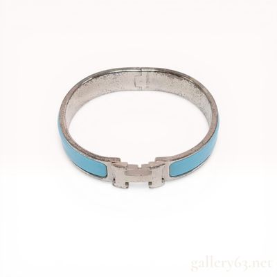 Hermes Clic H Enamel Bangle Bracelet
