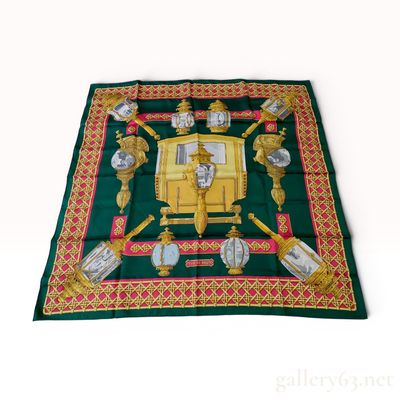 Hermes Feux de Route Silk Scarf
