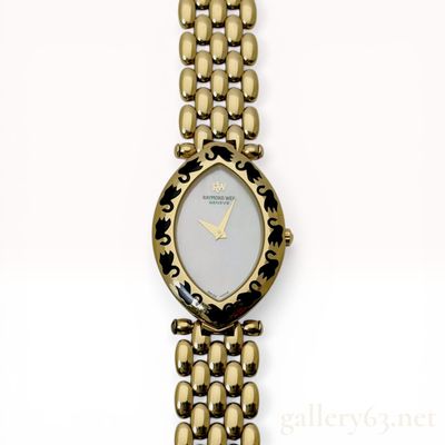 Raymond Weil Geneve 18K Gold Electroplated Marquise Dress Watch, Ref. 5852