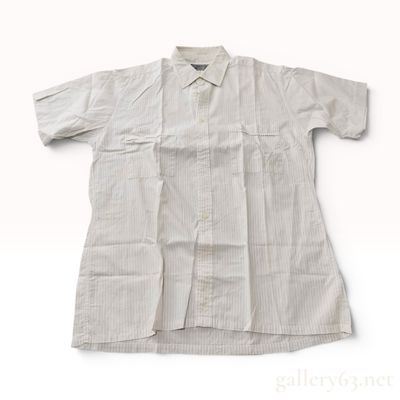 Vintage Christian Dior Monsieur Men's Short Sleeve Pinstripe Shirt Size 40