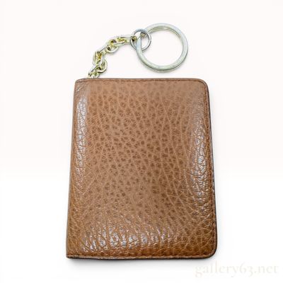 Maison Margiela Pebbled Leather Bifold Keychain Wallet