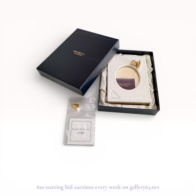 Mikimoto International Porcelain Baby Photo Frame with Cultured Pearls