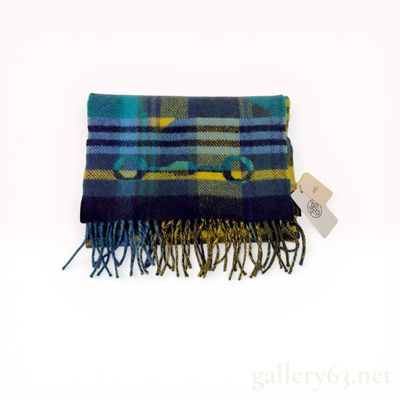 Hermes Men's Cashmere Tartan Scarf