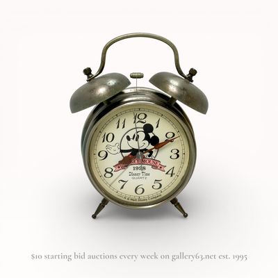 Disney Time Mickey Mouse Twin-Bell Quartz Alarm Clock