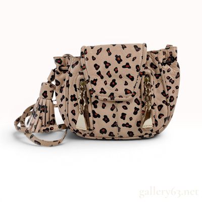 See by Chloe Mini Cherry Leopard Print Leather Crossbody Bag