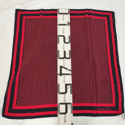 Christian Dior Vintage Monogram Silk Scarf