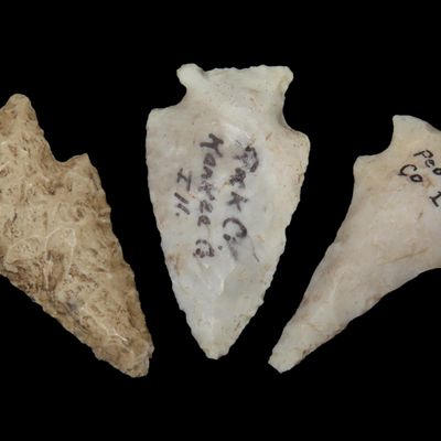 Lot of 3 Archaic Points, Central Illinois