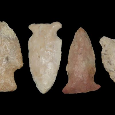 Lot of 4 Robertson Points, AMS Matanzas, Central Illinois