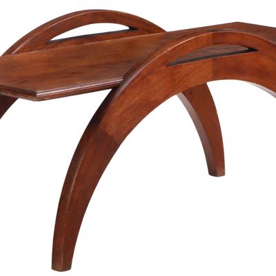 FRENCH OAK COFFEE TABLE WITH INTEGRAL HANDLES C 1950.