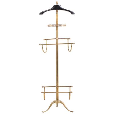 BRONZE AND MAHOGANY VALET C 1980.