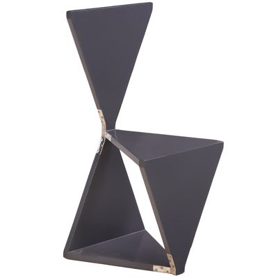 AN EBONIZED DARK GREY TEAK CHAIR DESIGNED BY MAXIMILIAN EICKE FOR MAX ID NY.