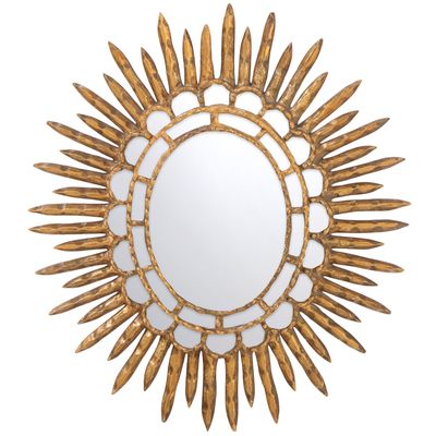 GILTWOOD STARBURST MIRROR C 1960.