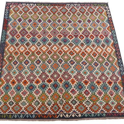 A TURKISH KILIM RUG 8'3" X 9'8"