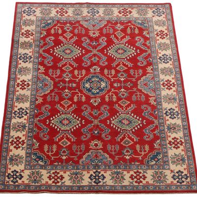 AN UZBEK KAZAK RUG 6'1" X 9'