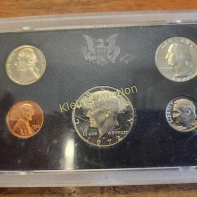 1972 us proof set coins orig holder