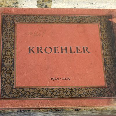 1925 Kroehler rare furniture book hardcover