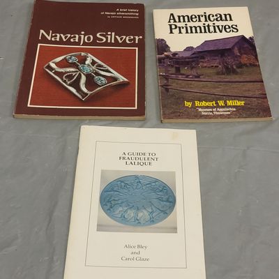 3 reference books lalique primitive navajo silver