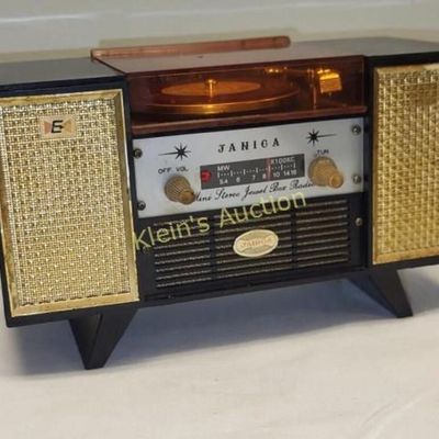 rare 1960's janica transistor am radio jewelry box