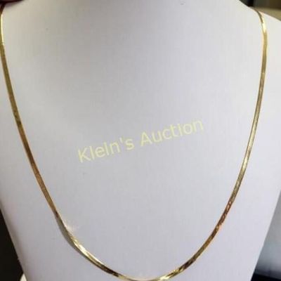 14K yellow gold 30" necklace gorgeous