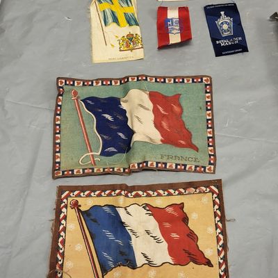 antique silk & cotton labels & France too masons,