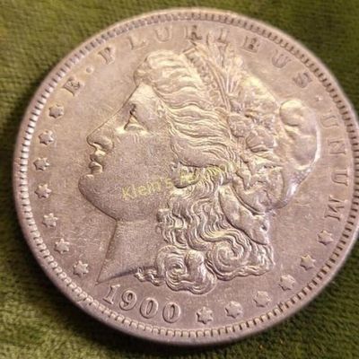 1900 Morgan silver dollar us coin AU