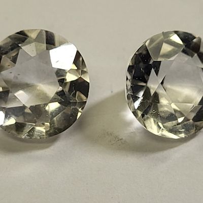 Sale Photo Thumbnail #2: 4 carats of moissanite 2 carats each round brilliant