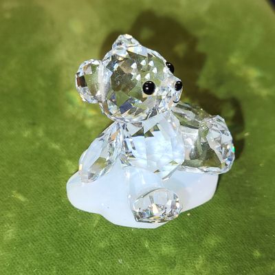 Sale Photo Thumbnail #35: swarovski crystal bear on a cloud perfectly happy