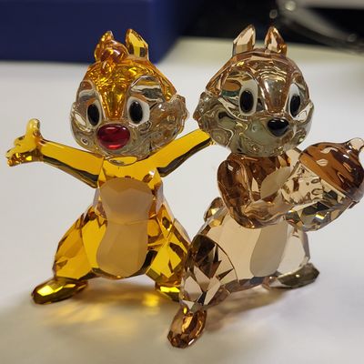 Sale Photo Thumbnail #27: rare swarovski Disney chip N dale figuine in box