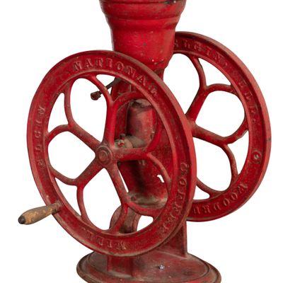 Sale Photo Thumbnail #379: Elgin National Dual Wheel Coffee Mill