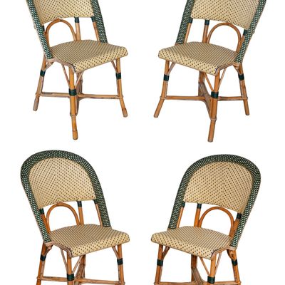 Sale Photo Thumbnail #356: Maison Louis Drucker Wicker Cafe Chair Collection