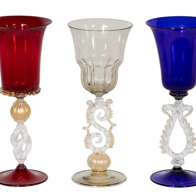 Sale Photo Thumbnail #182: Murano Goblet Assortment