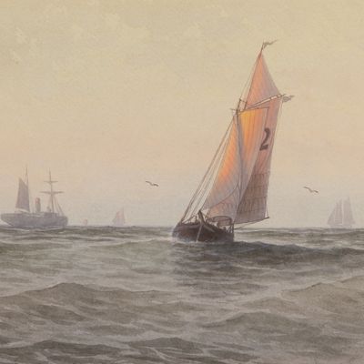 George Emerick Essig (American, 1838-1923) Watercolor