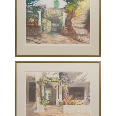 Sale Photo Thumbnail #142: Simon Bull (British / American, b.1958) 'Sunlit Doorway' Etchings