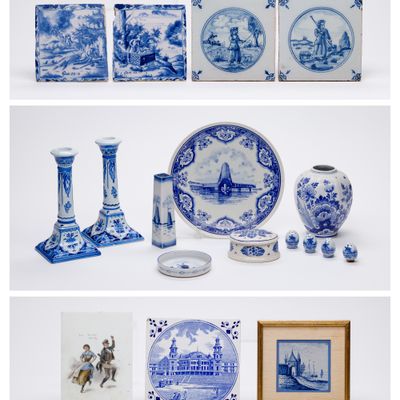 Sale Photo Thumbnail #167: Delft Porcelain Assortment