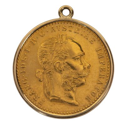 Sale Photo Thumbnail #455: Austria: Restrike 1915 Franz Joseph 1 Ducat Pendant / Charm