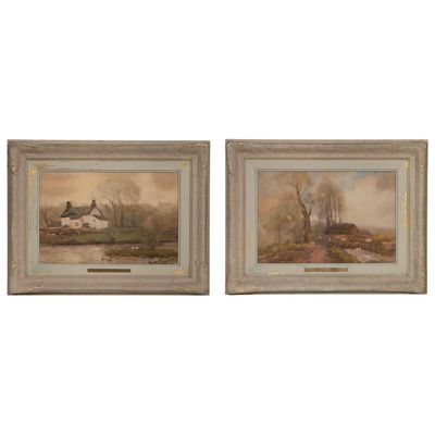 William E. Atkinson (Canadian, 1862-1926) Watercolors on Paper