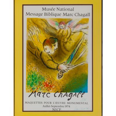 Sale Photo Thumbnail #135: Marc Chagall (Russian / French, 1887-1985) Signed Exhibition Poster